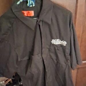 Humboldt Brewing Co. Dickies Black Casual Button Down Shirt Brewers Shirt